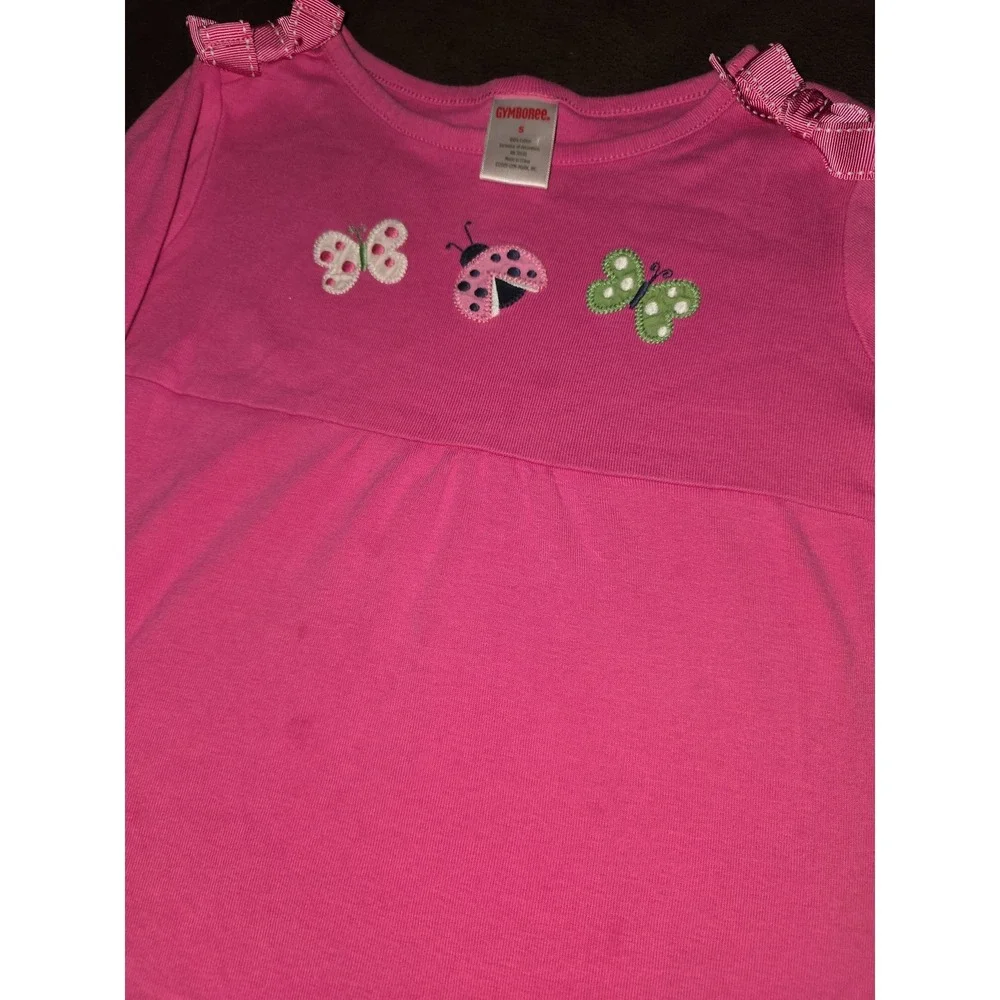Gymboree garden friends‎ ladybug butterfly top size 5 long sleeve